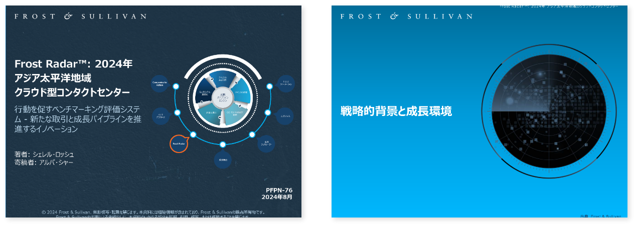 Frost Radar 2024 クラウド型コンタクトセンター資料の画像